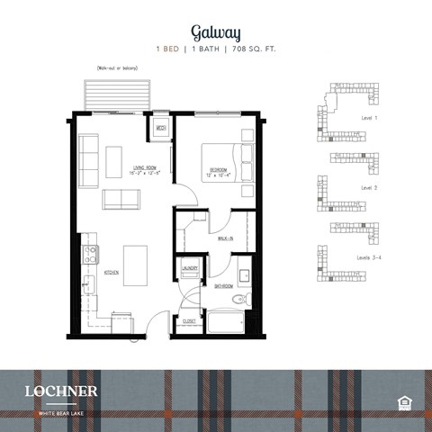 floor plan of the first level of the home